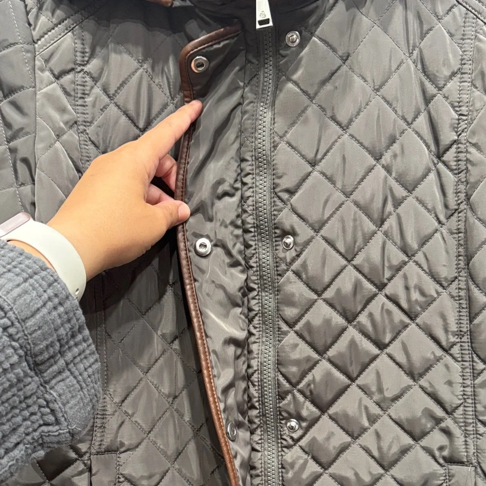 Ralph Lauren Quilted Brown Women's Puffer Coat Good Condition - Picture 3 of 16